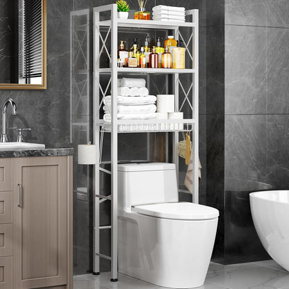 Over The Toilet Storage with X Shape Side Guardrail
