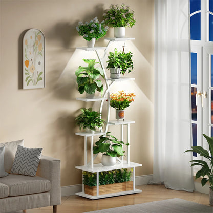 grow lights for plant shelves Plant Stand with Grow Lights, 67" Tall Plant Shelf Indoor – KALRIN