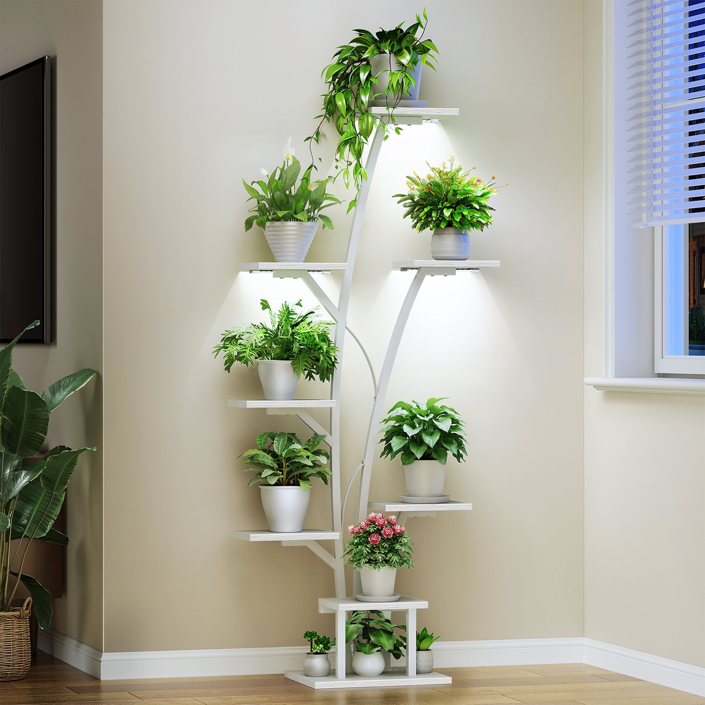 Plant Stand with Grow Light, Perfect for Living Rooms and Offices
