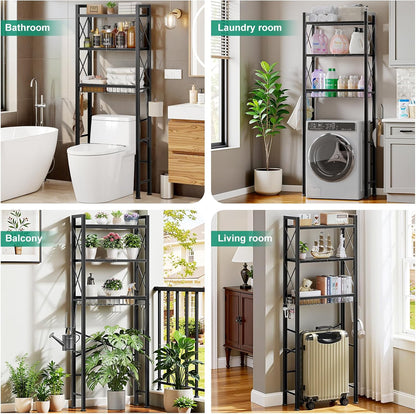 Over The Toilet Storage with X Shape Side Guardrail