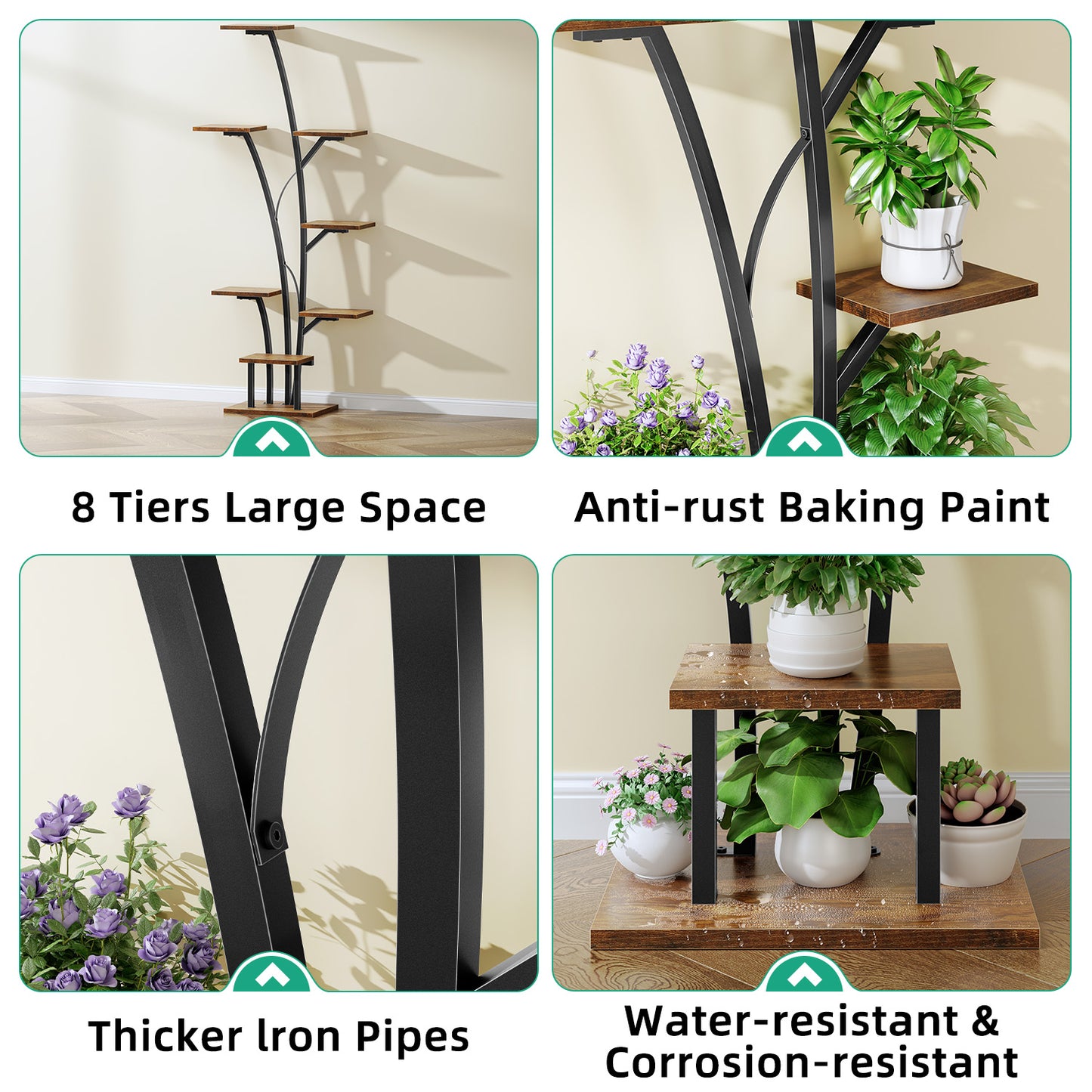 Plant Stand with Grow Light, Perfect for Living Rooms and Offices