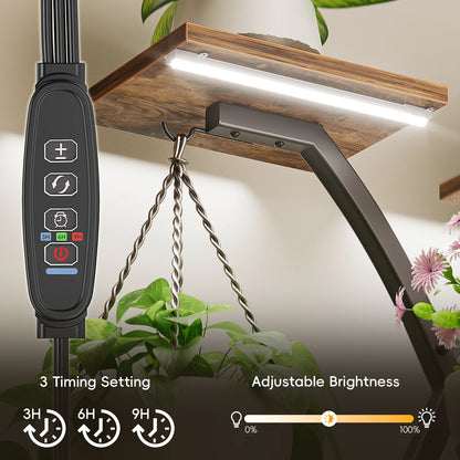 Plant Stand with Grow Light, Perfect for Living Rooms and Offices