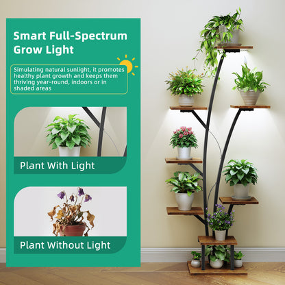 Plant Stand with Grow Light, Perfect for Living Rooms and Offices