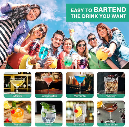 Kalrin Bartender Kit, 25-Piece Cocktail Shaker Set Stainless Steel Bar